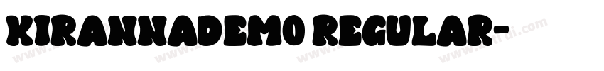 Kirannademo Regular字体转换